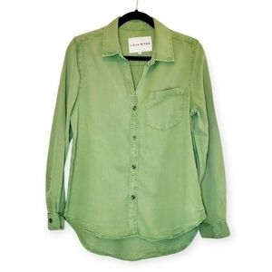 Lola River Green Button Up Shirt